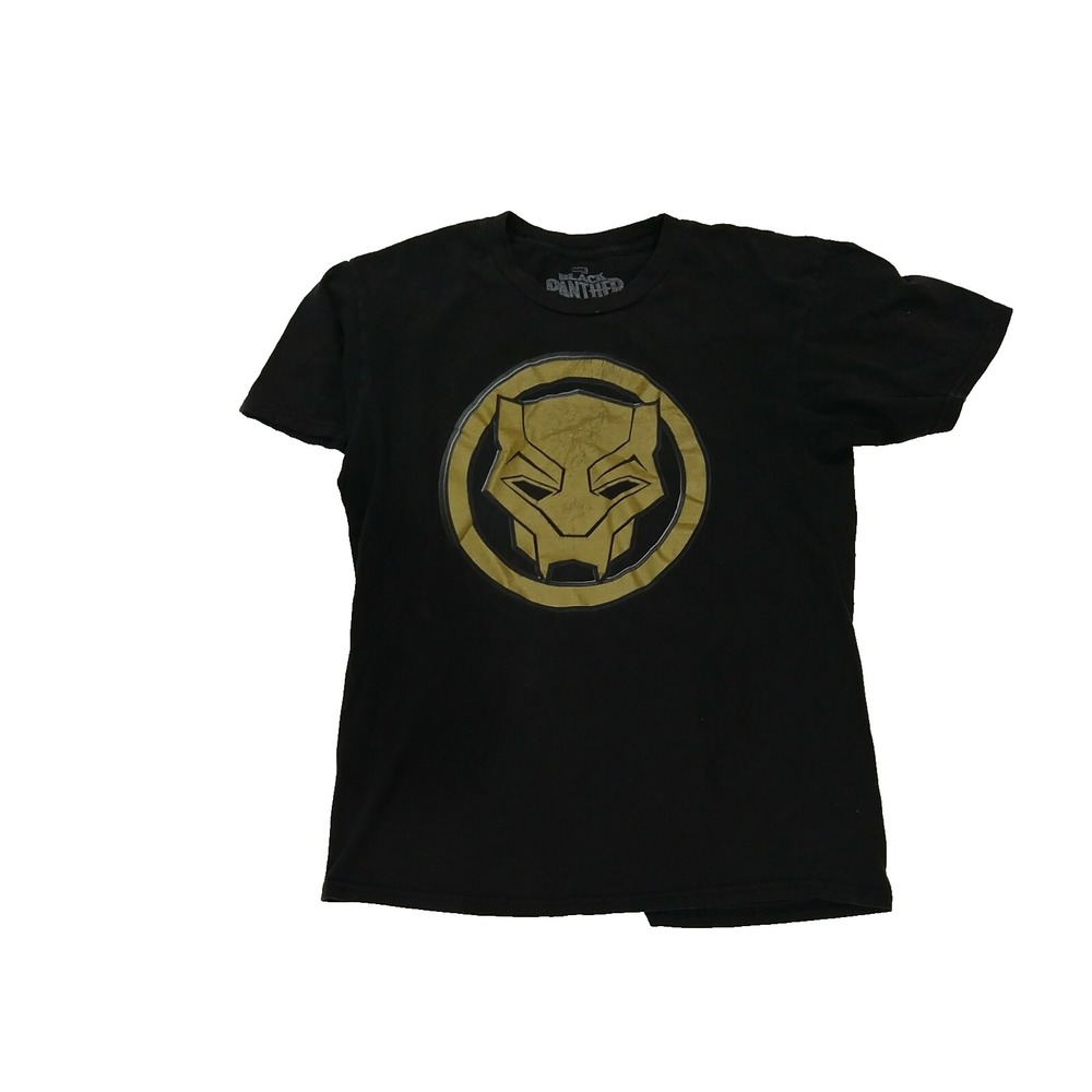 New Marvel Black‎ Panther Gold Mens Classic Vintage  T-Shirt